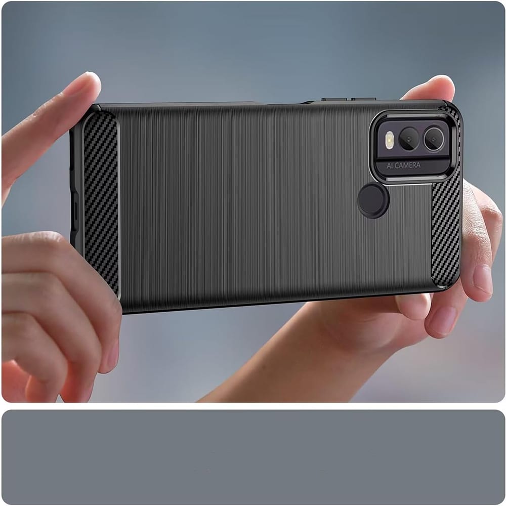 Techsuit Carbon Silicone - θήκη για Nokia C22 - Μπλε - Image 2