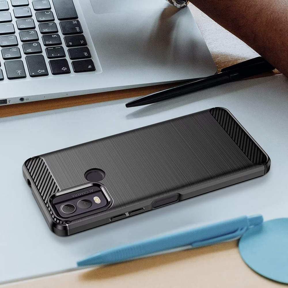 Techsuit Carbon Silicone - θήκη για Nokia C22 - Μπλε - Image 5