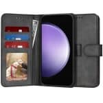 Techsuit Diary Book - θήκη για Samsung Galaxy S23 FE - Μαύρο