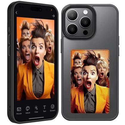 Techsuit SmartScreen NFC - θήκη για Apple iPhone 15 Pro - Μαύρο