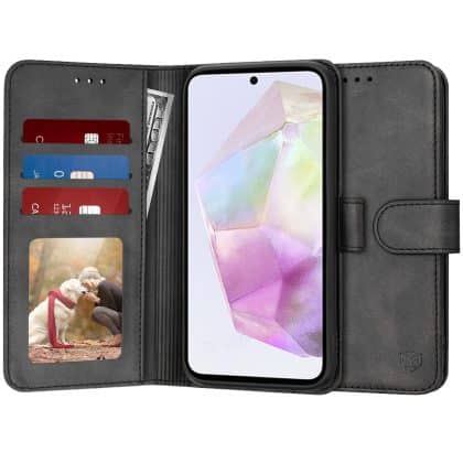 Techsuit Diary Book - θήκη για Samsung Galaxy A35 - Μαύρο