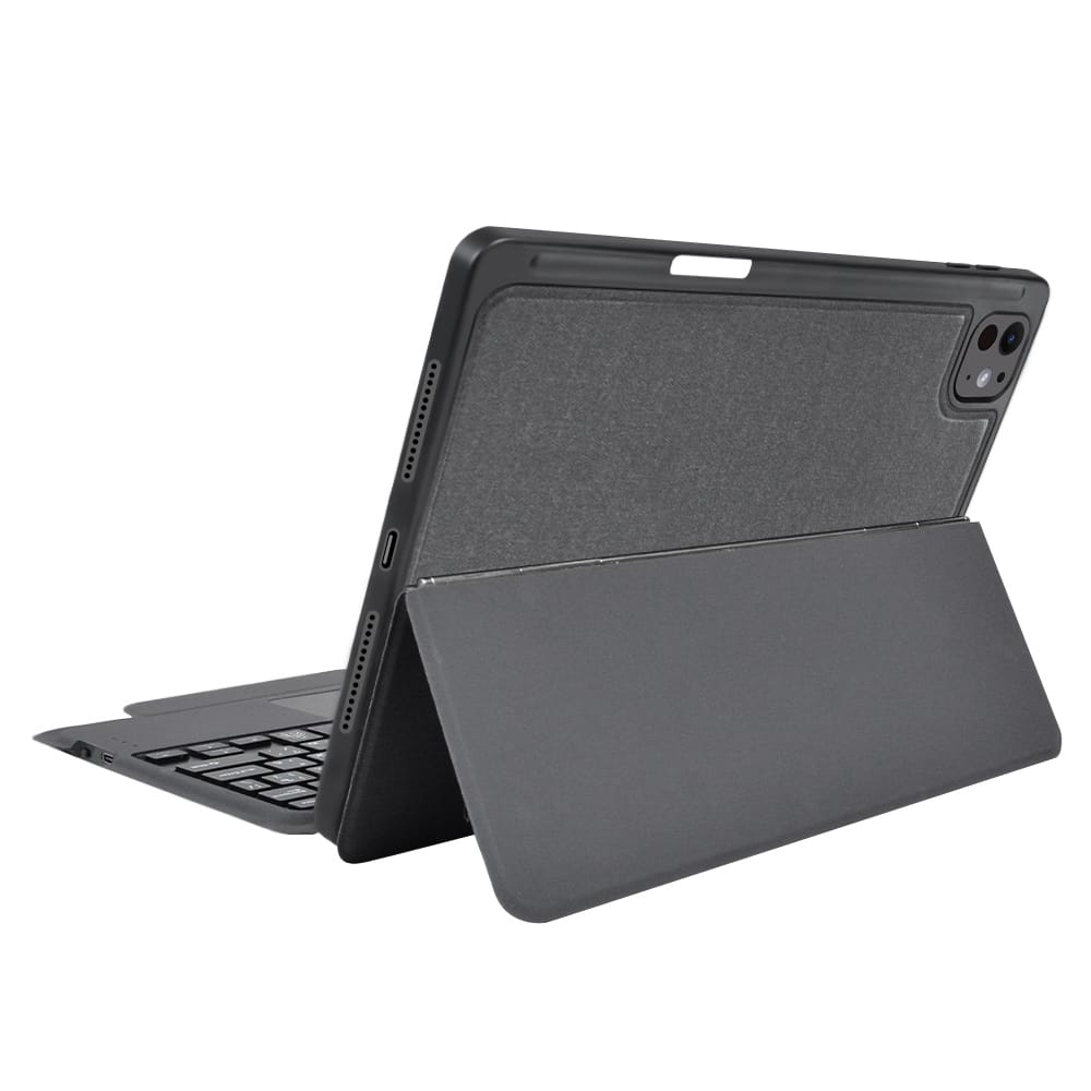 Techsuit - KeyTab Pro + Screen Protector (with RGB Wireless Keyboard/Stylus Pen Holder) - iPad Pro 11 (2024) - Black - Image 5