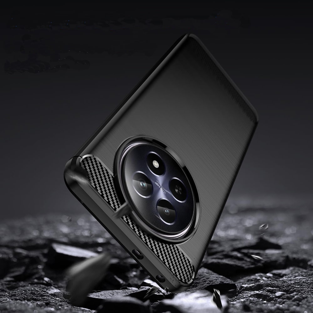 Techsuit Carbon Silicone - θήκη για Realme 12 - Μαύρο - Image 4