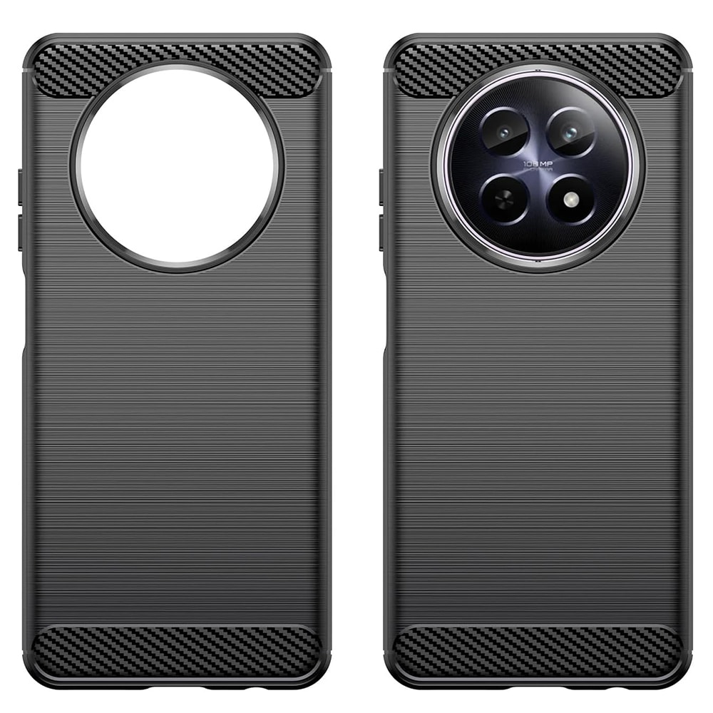 Techsuit Carbon Silicone - θήκη για Realme 12 - Μαύρο - Image 2