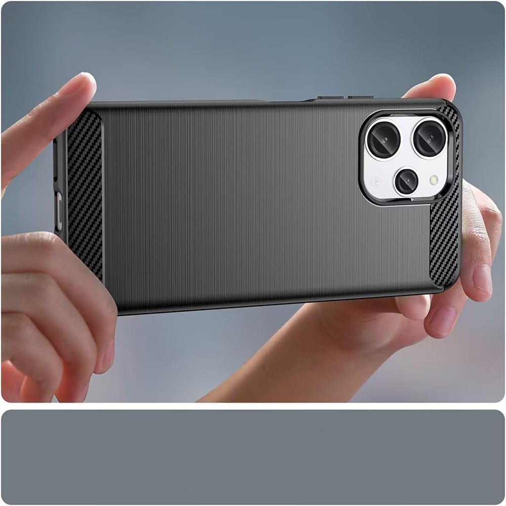 Techsuit Carbon Silicone - θήκη για Xiaomi Redmi 13 - Μαύρο - Image 2