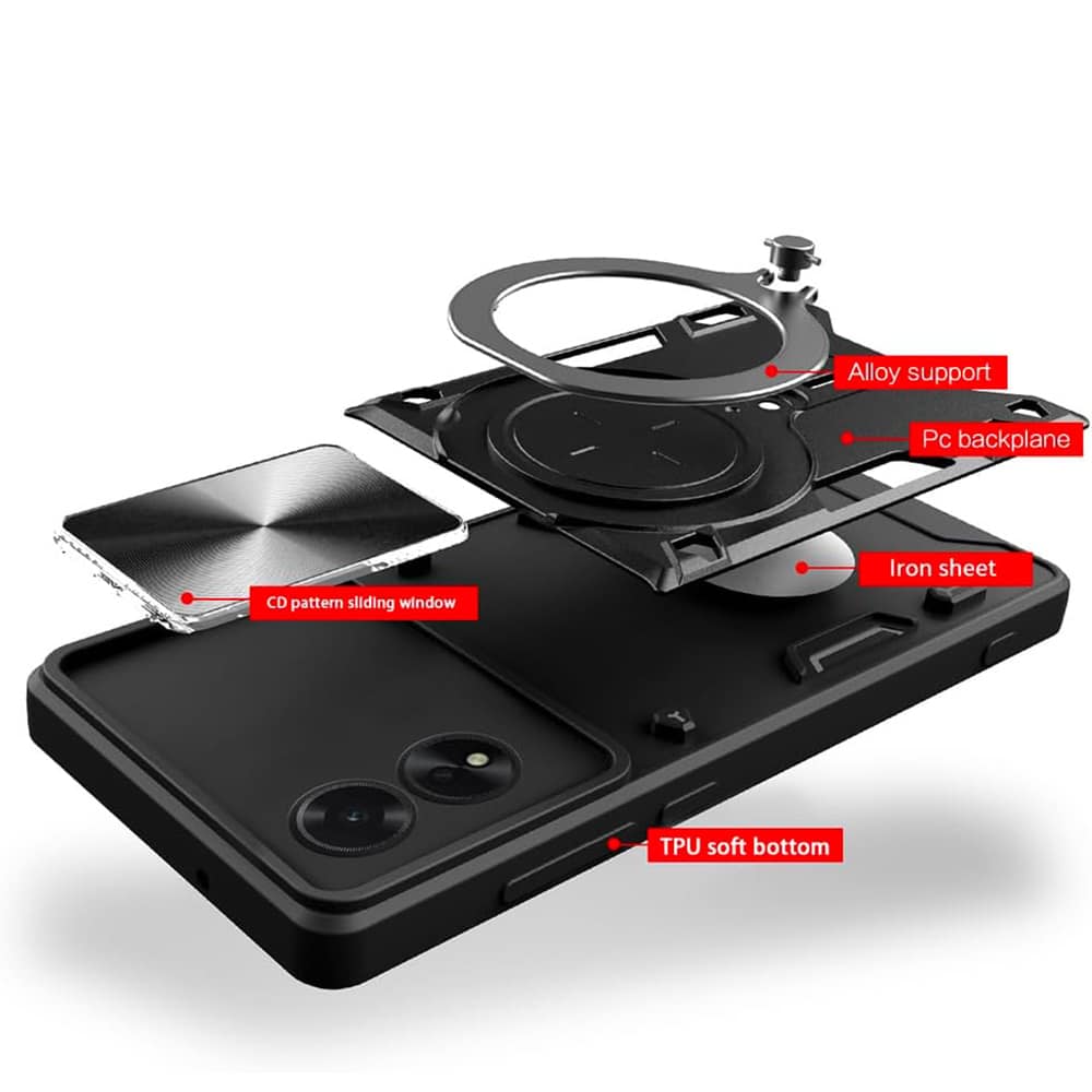 Techsuit CamGuard Pro - θήκη για Oppo A60 - Κόκκινο - Image 3