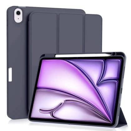 Techsuit - Flex Trifold (with Pencil Holder) - iPad Air 11 (2024) / Air 11 (2025) - Dark Blue