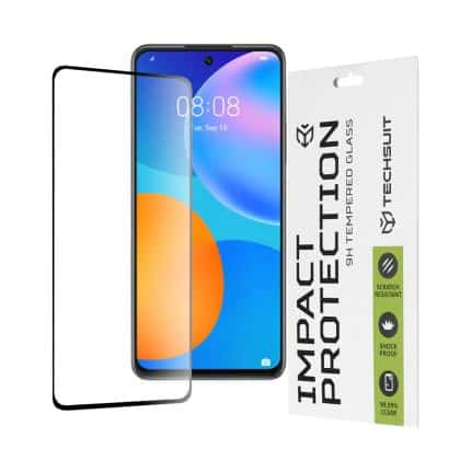 Techsuit - 111D Πλήρης Κάλυψη / Full Glue Γυαλί - Huawei P smart 2021 - Μαύρο