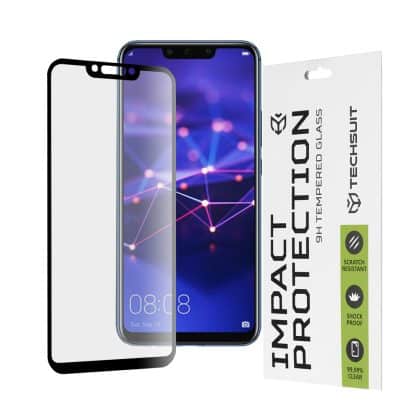 Techsuit - 111D Πλήρης Κάλυψη / Full Glue Γυαλί - Huawei Mate 20 Lite / Nova 3 / Nova 3i / P Smart Plus - Μαύρο