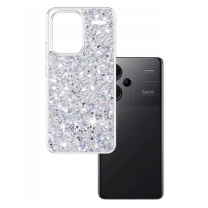 Techsuit Sparkly Glitter - θήκη για Xiaomi Redmi Note 13 Pro+ 5G - Λευκό