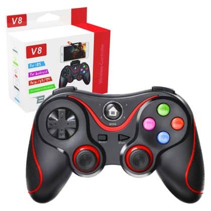 Techsuit - Ασύρματο Τηλεχειριστήριο (V8) - Bluetooth V4.0, 2.4G, 400mAh - Κόκκινο