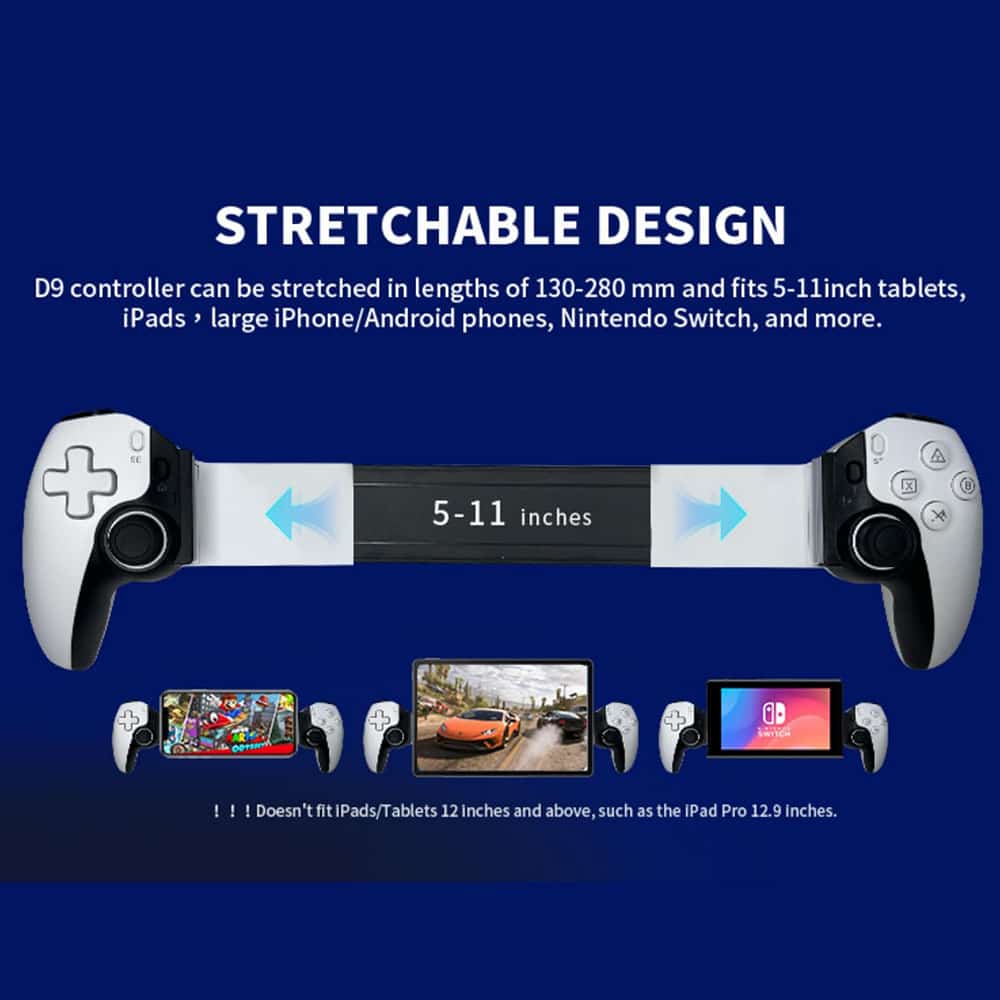 Techsuit - Ασύρματο Τηλεχειριστήριο (BSP-D9) - για NS Switch/PS3/PS4, Bluetooth V5.2, 400mAh - Μπλε - Image 2