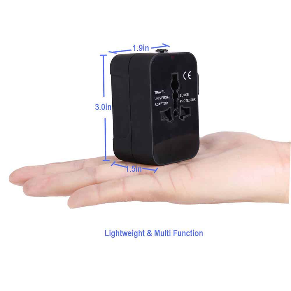 Techsuit - Προσαρμογέας Ταξιδίου (HHT202) - 2 x USB, EU, UK, AUS, US - Μαύρο - Image 6