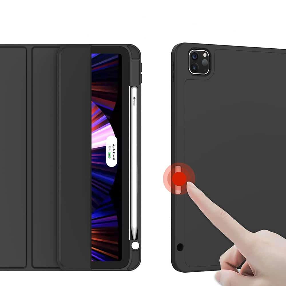 Techsuit - Flex Trifold (with Pencil Holder) - iPad Pro 13 (2024) - Black - Image 2
