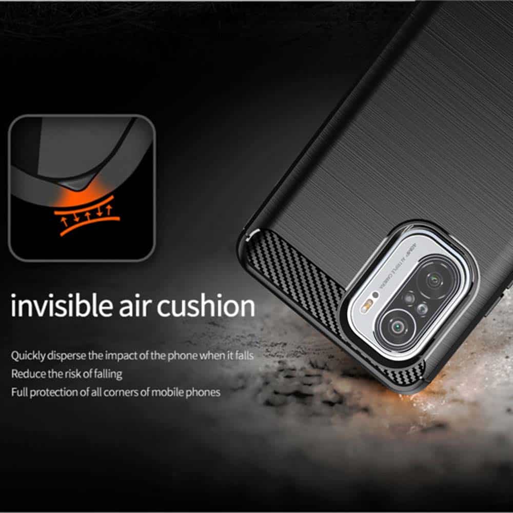 Techsuit Carbon Silicone - θήκη για Xiaomi Mi 11i - Μαύρο - Image 3