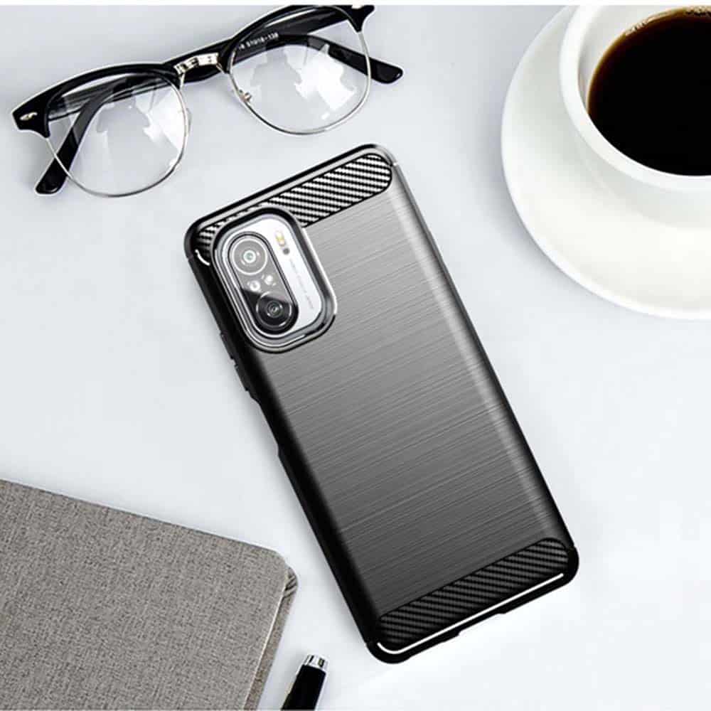 Techsuit Carbon Silicone - θήκη για Xiaomi Mi 11i - Μαύρο - Image 4