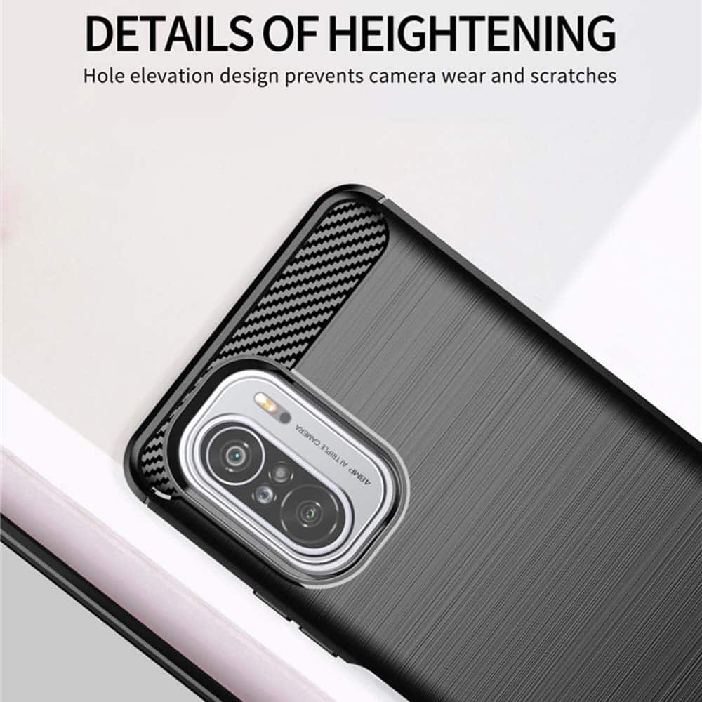 Techsuit Carbon Silicone - θήκη για Xiaomi Mi 11i - Μαύρο - Image 6