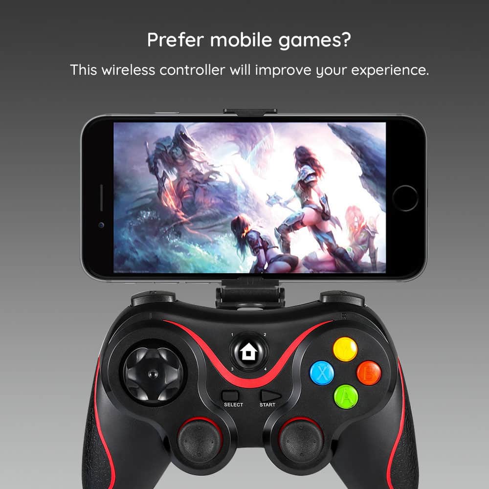 Techsuit - Ασύρματο Τηλεχειριστήριο (V8) - Bluetooth V4.0, 2.4G, 400mAh - Μπλε - Image 3