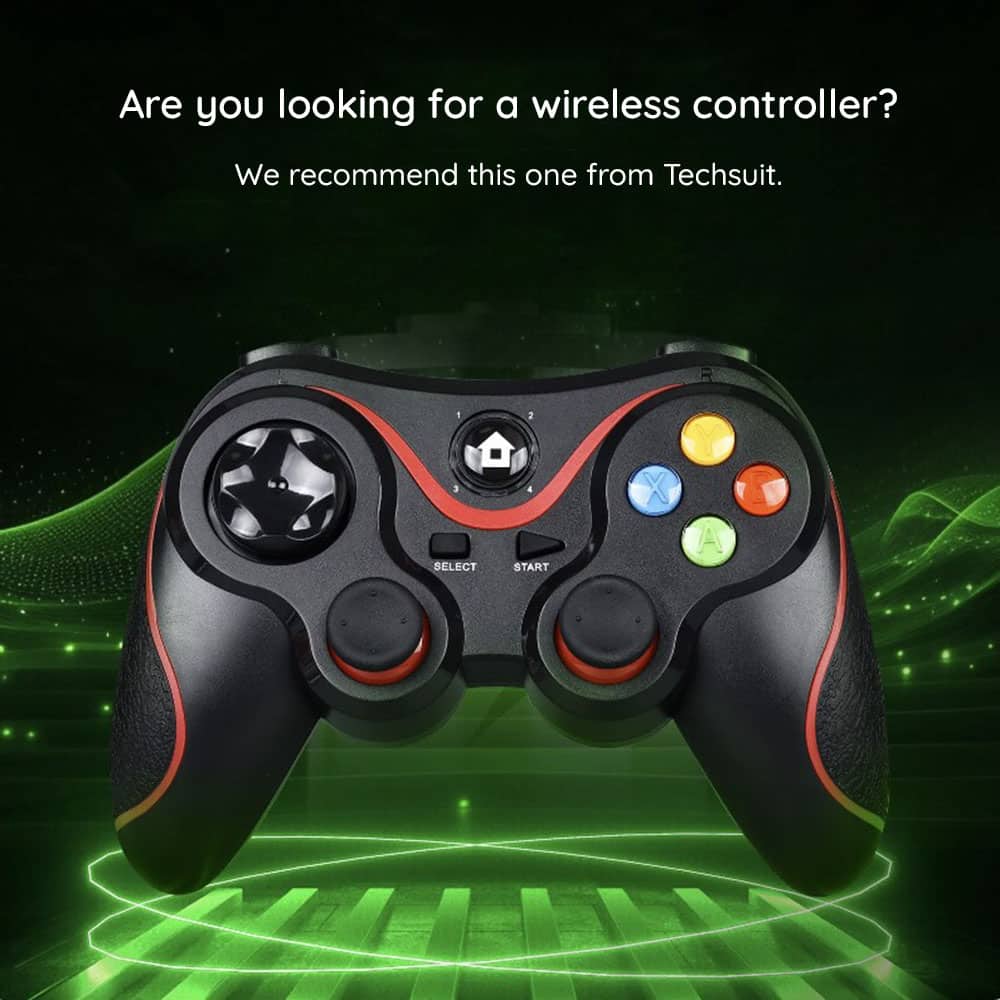 Techsuit - Ασύρματο Τηλεχειριστήριο (V8) - Bluetooth V4.0, 2.4G, 400mAh - Μπλε - Image 4