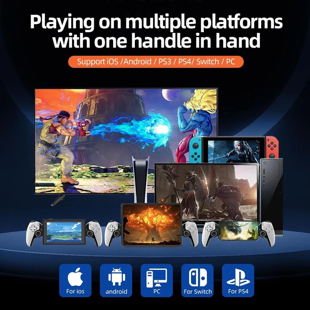 Techsuit - Ασύρματο Τηλεχειριστήριο (BSP-D9) - για NS Switch/PS3/PS4, Bluetooth V5.2, 400mAh - Κόκκινο - Image 2