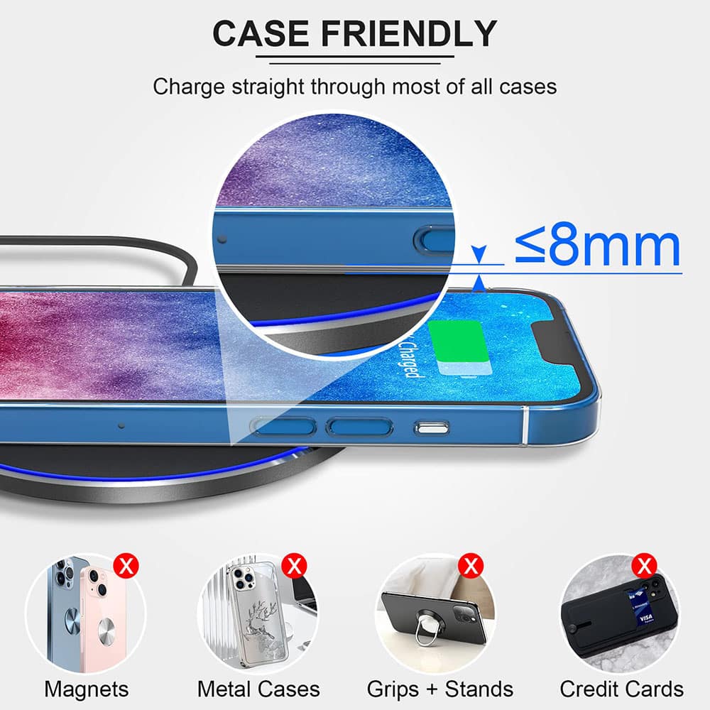 Techsuit - Ασύρματος Φορτιστής Premium (CHWR031) - RGB Χρώματα, 15W - Λευκό - Image 3