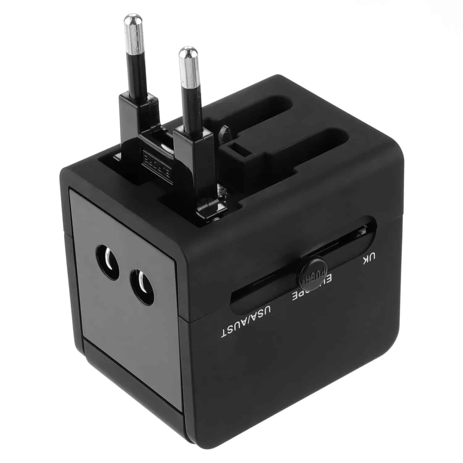Techsuit - Προσαρμογέας Ταξιδιού (HHT148) - PD20W, QC, USB, Type-C, EU, UK, AUS, US - Μαύρο - Image 3