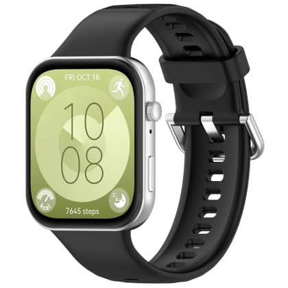 Techsuit Watchband (W061) - θήκη για Huawei Watch Fit 3 / 4 Pro - Μαύρο