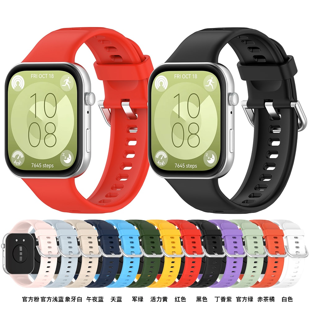 Techsuit Watchband (W061) - θήκη για Huawei Watch Fit 3 / 4 Pro - Μαύρο - Image 3
