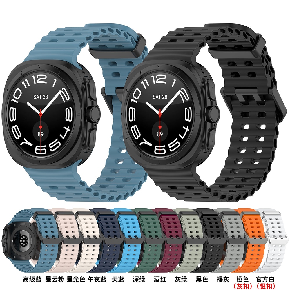 Techsuit - Watchband (W062) - Samsung Galaxy Watch Ultra 47mm - Black - Image 3