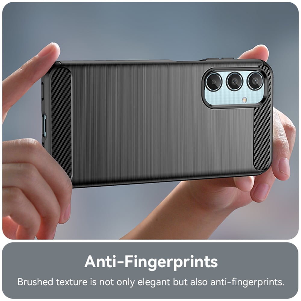 Techsuit Carbon Silicone - θήκη για Samsung Galaxy M35 - Μαύρο - Image 2