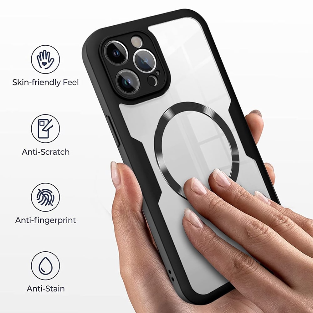 Techsuit ColorVerse 360 MagSafe Series - θήκη για Apple iPhone 15 Pro Max - Διάφανο - Image 4