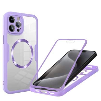 Techsuit ColorVerse 360 MagSafe Series - θήκη για Apple iPhone 15 Pro Max - Μωβ