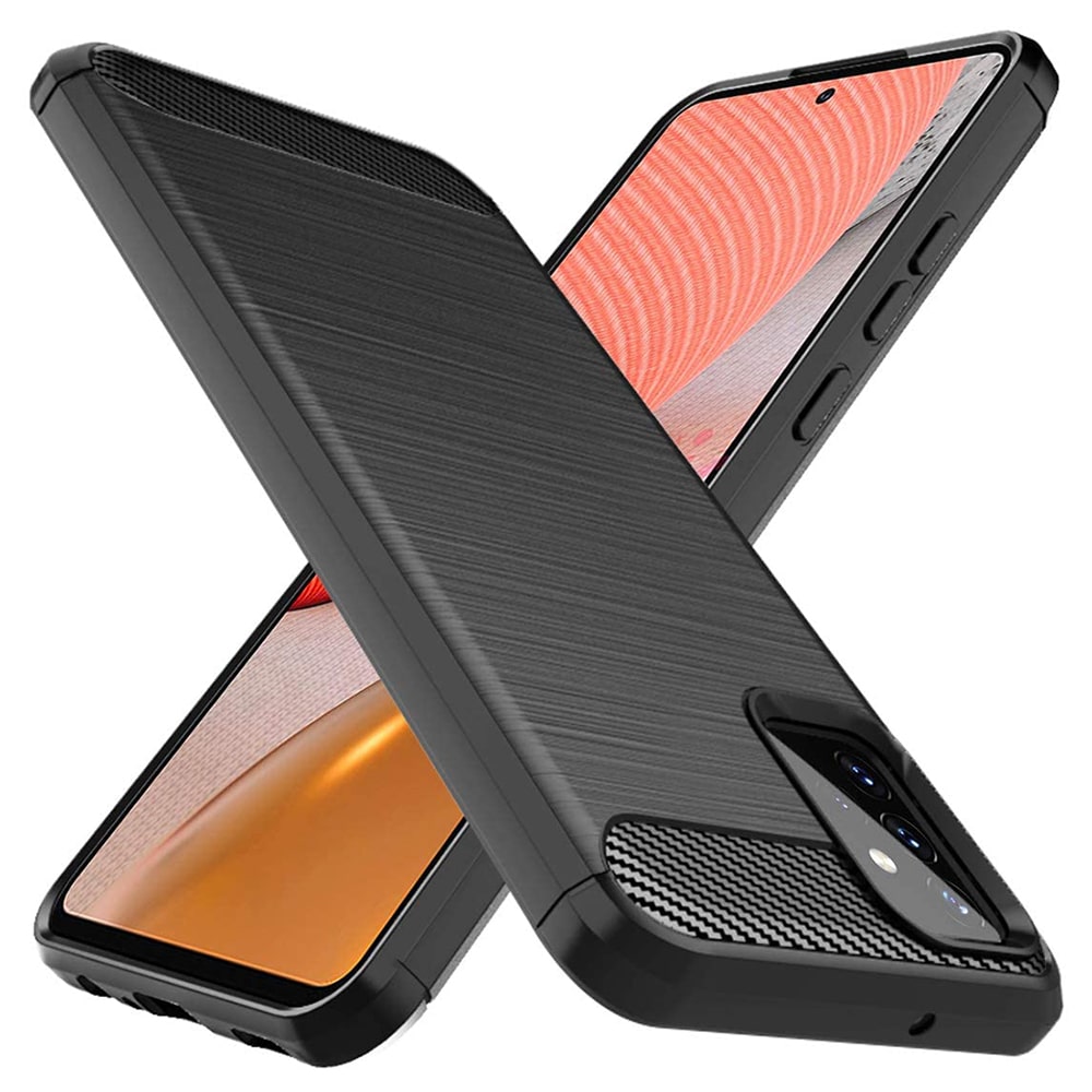 Techsuit Carbon Silicone - θήκη για Samsung Galaxy A72 - Μαύρο - Image 4