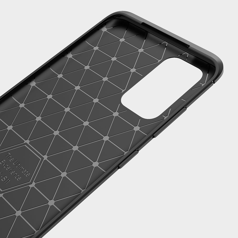Techsuit Carbon Silicone - θήκη για Samsung Galaxy S21 Ultra 5G - Μαύρο - Image 2