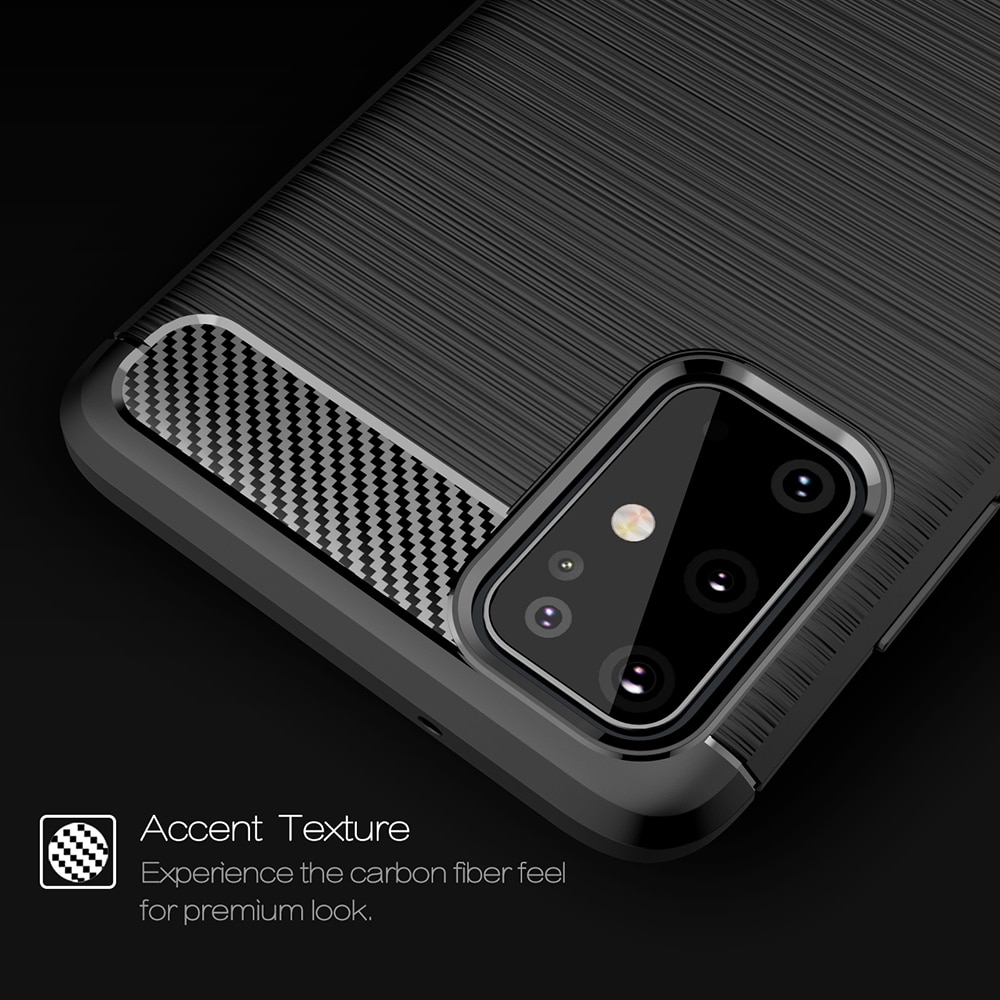 Techsuit Carbon Silicone - θήκη για Samsung Galaxy S21 Ultra 5G - Μαύρο - Image 5