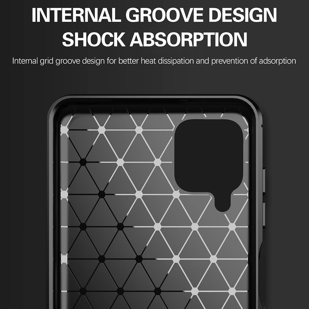 Techsuit Carbon Silicone - θήκη για Samsung Galaxy A12 - Μαύρο - Image 3