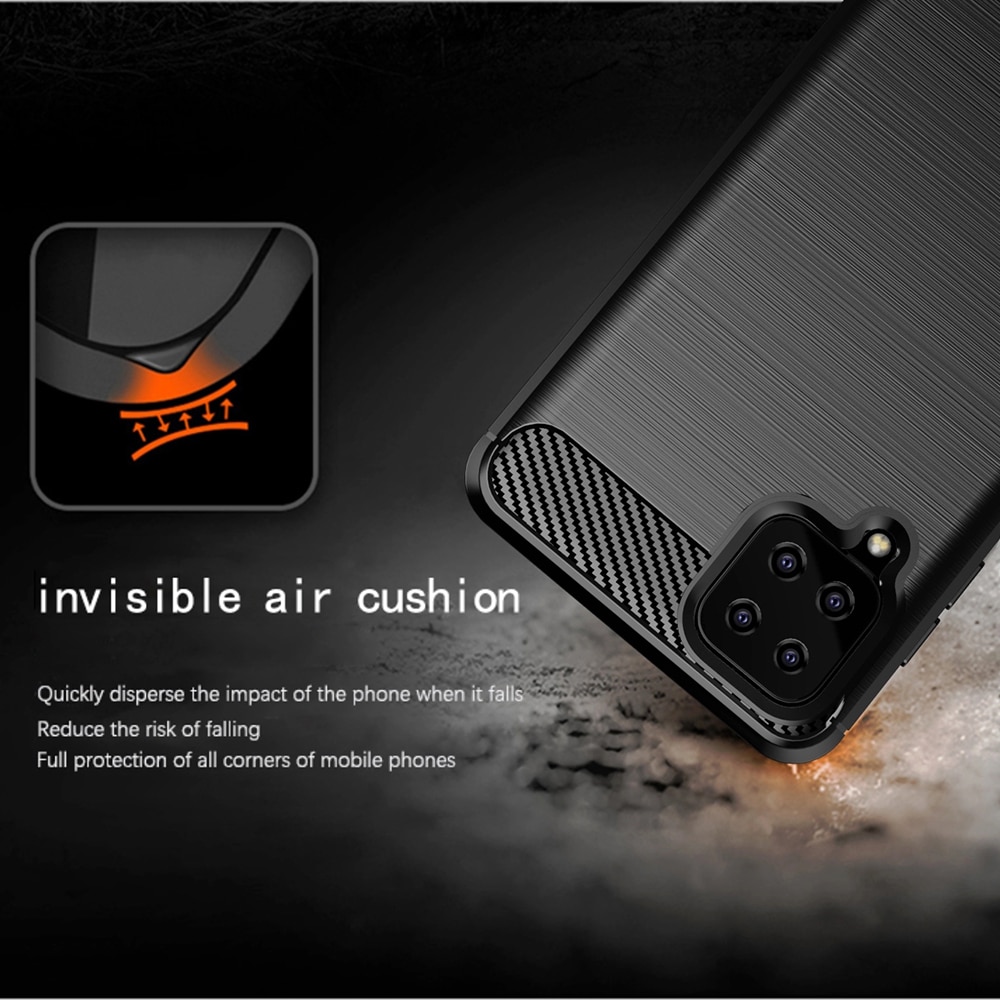 Techsuit Carbon Silicone - θήκη για Samsung Galaxy A12 - Μαύρο - Image 4