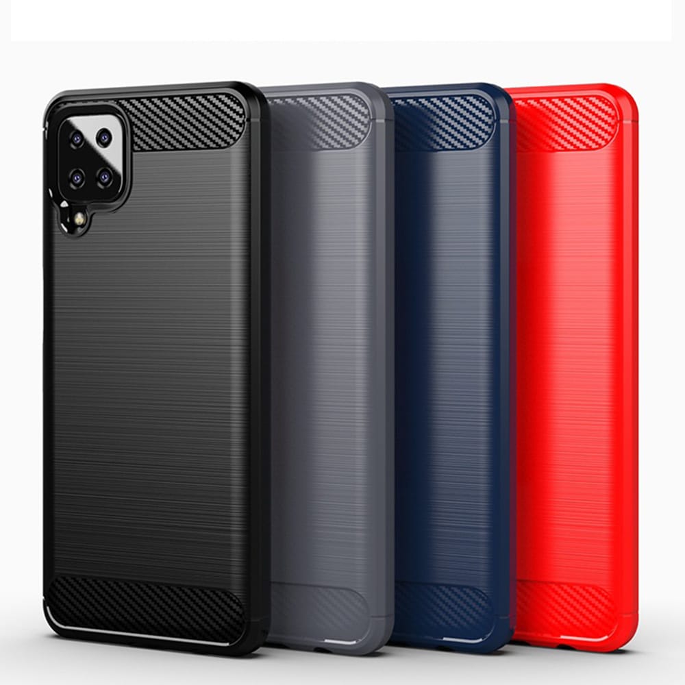 Techsuit Carbon Silicone - θήκη για Samsung Galaxy A12 - Μαύρο - Image 6