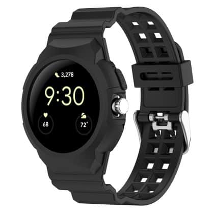 Techsuit Watchband - θήκη για Google Pixel Watch / 2 3 - Μαύρο