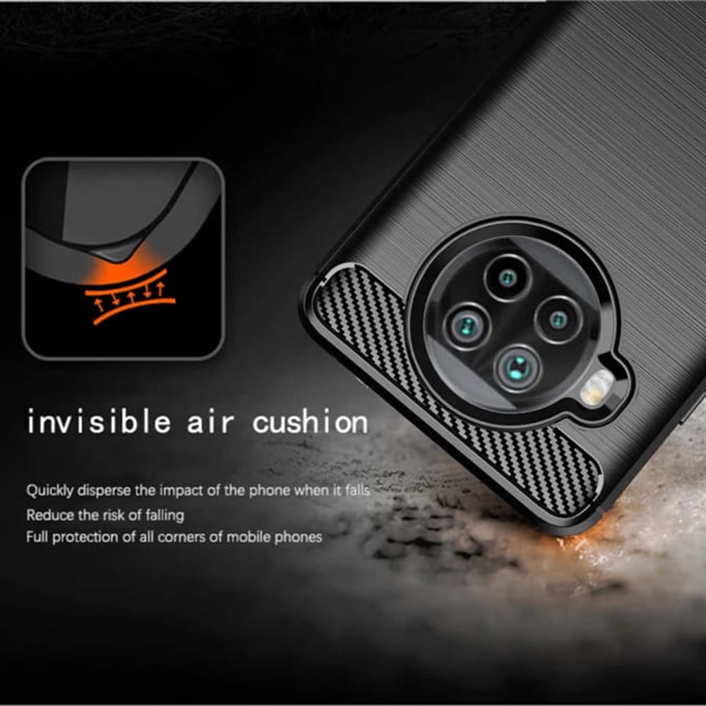 Techsuit Carbon Silicone - θήκη για Xiaomi Mi 10T Lite 5G - Μαύρο - Image 3