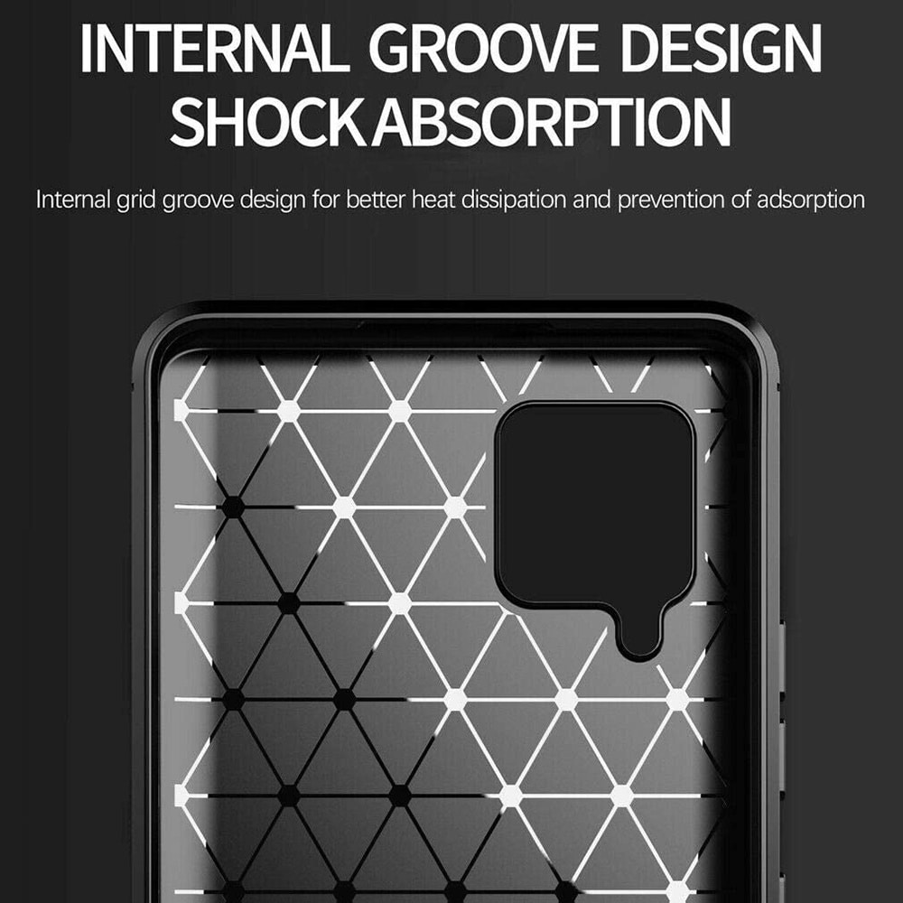 Techsuit Carbon Silicone - θήκη για Samsung Galaxy A42 5G - Μαύρο - Image 3