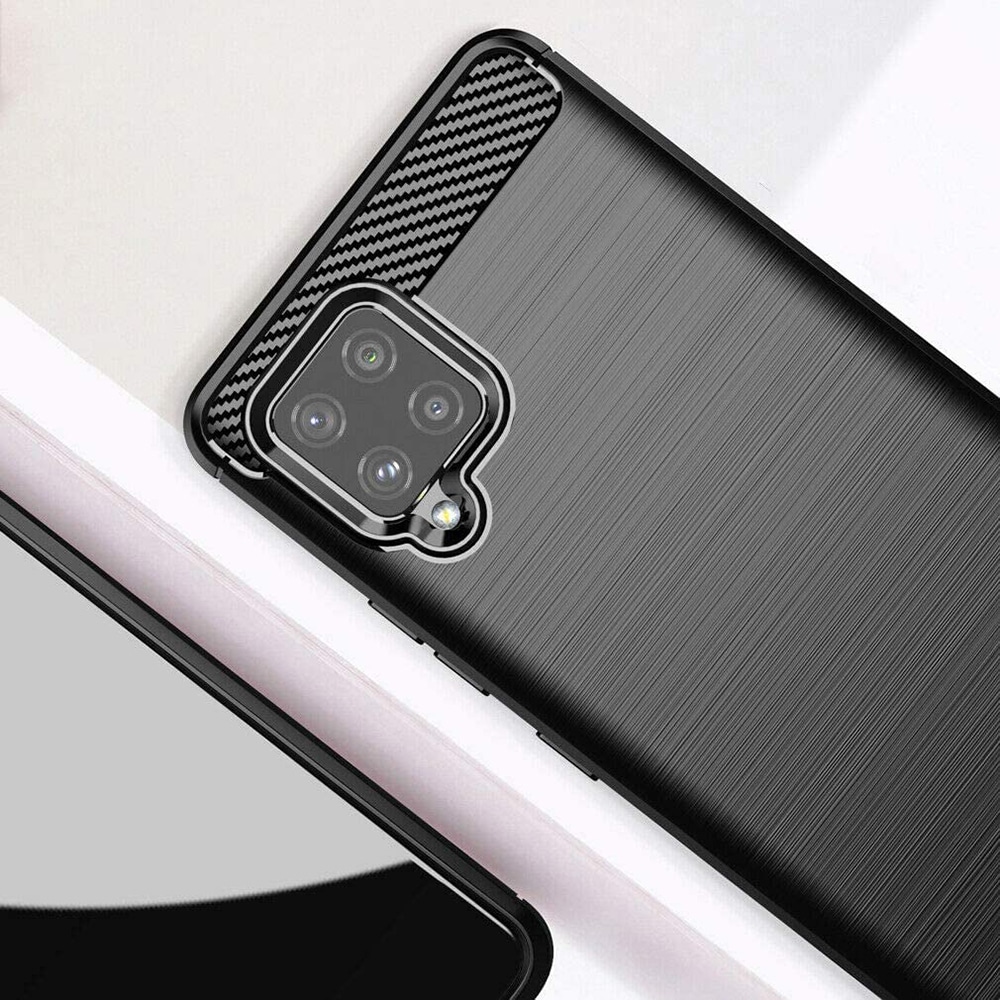 Techsuit Carbon Silicone - θήκη για Samsung Galaxy A42 5G - Μαύρο - Image 5
