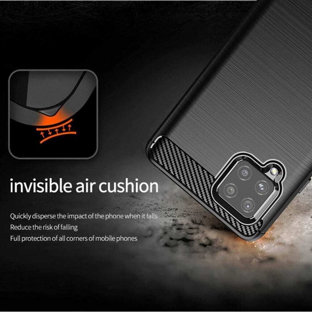 Techsuit Carbon Silicone - θήκη για Samsung Galaxy A42 5G - Μαύρο - Image 6