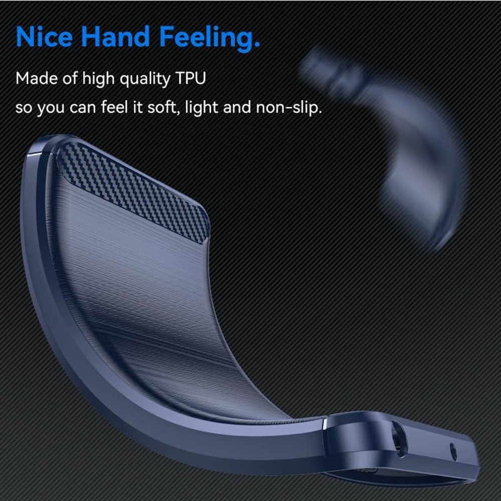 Techsuit Carbon Silicone - θήκη για Oppo Reno12 F 4G - Μπλε - Image 3