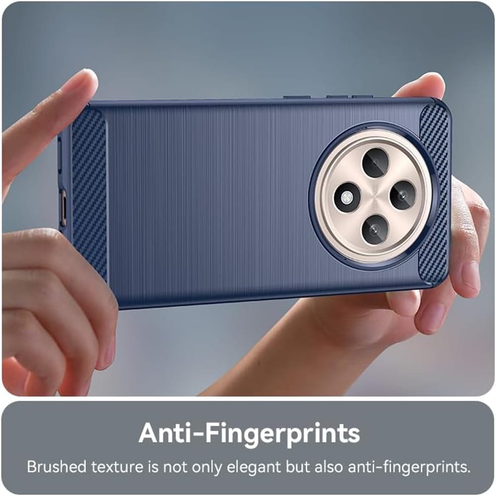Techsuit Carbon Silicone - θήκη για Oppo Reno12 F 4G - Μπλε - Image 5