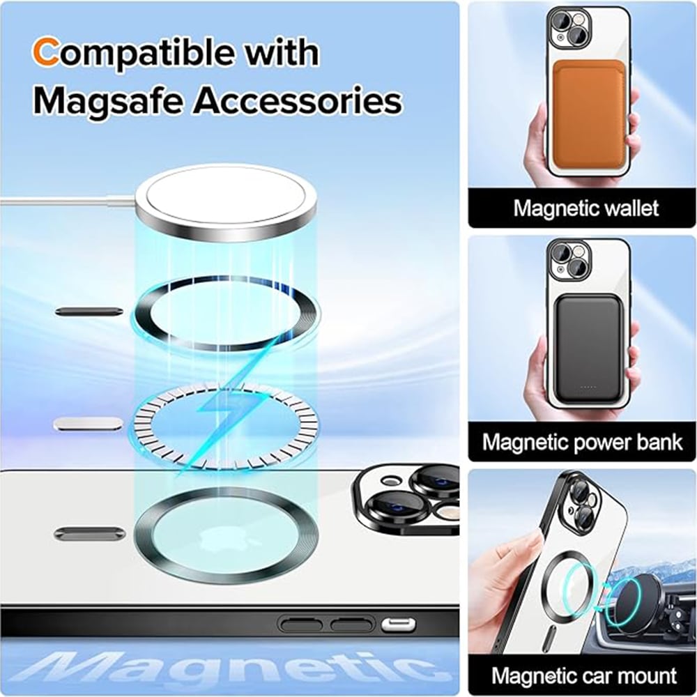 Techsuit Luxury Crystal MagSafe - θήκη για Apple iPhone 16 - Διάφανο - Image 4
