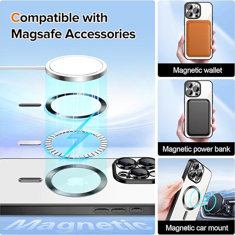 Techsuit Luxury Crystal - θήκη για Apple iPhone 16 Pro Max - Διάφανο - Image 4