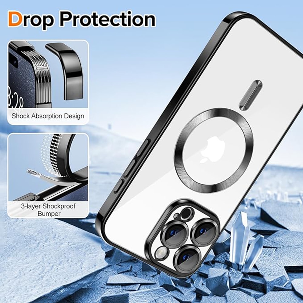 Techsuit Luxury Crystal - θήκη για Apple iPhone 16 Pro Max - Διάφανο - Image 3
