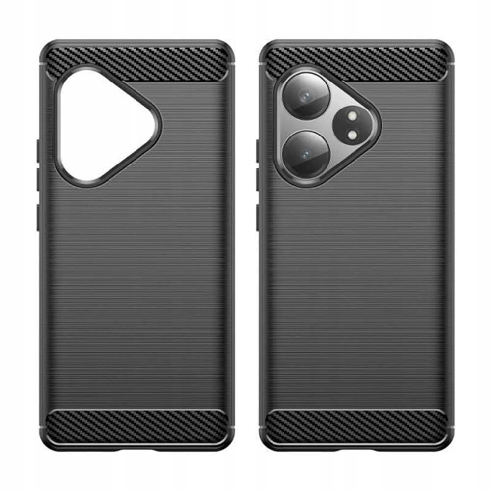 Techsuit Carbon Silicone - θήκη για Realme GT 5G - Μαύρο - Image 3