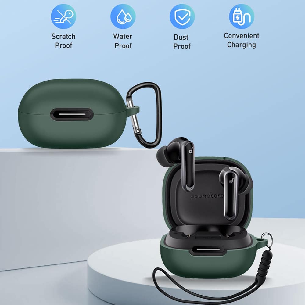 Techsuit - Θήκη Σιλικόνης - για Anker P40i, Λείο Υπερλεπτό Υλικό - Μαύρο - Image 7